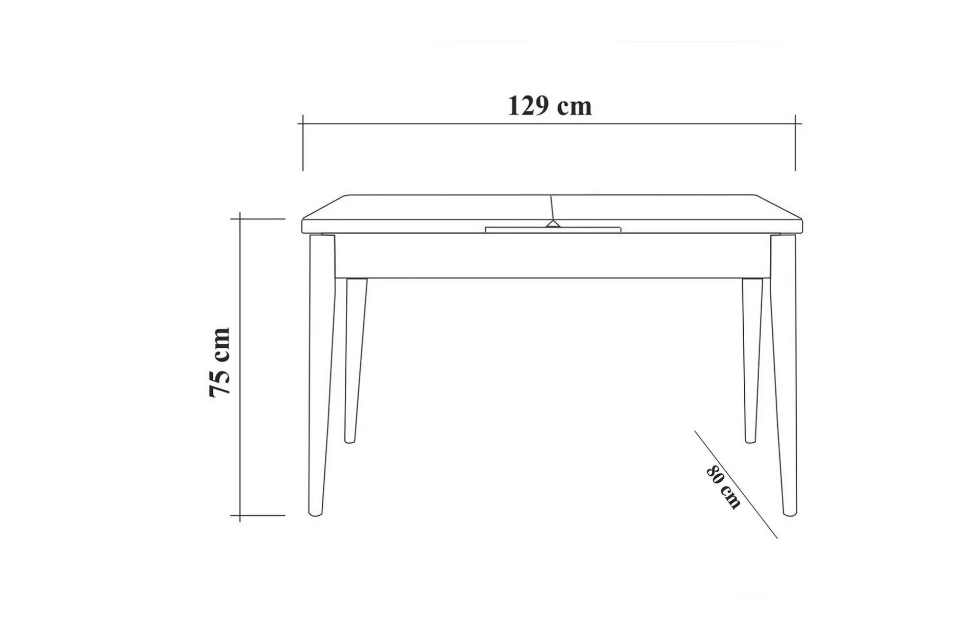 Idehult Matgrupp 5 delar 75 cm