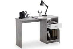 Jackson Skrivbord 123 cm med Förvaring Låda + Skåp + Hylla