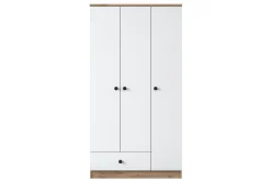 Jain Garderob 90x170 cm Brun/Vit