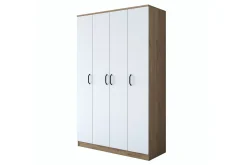 Jaioni Garderob 120x190,8 cm Brun/Vit