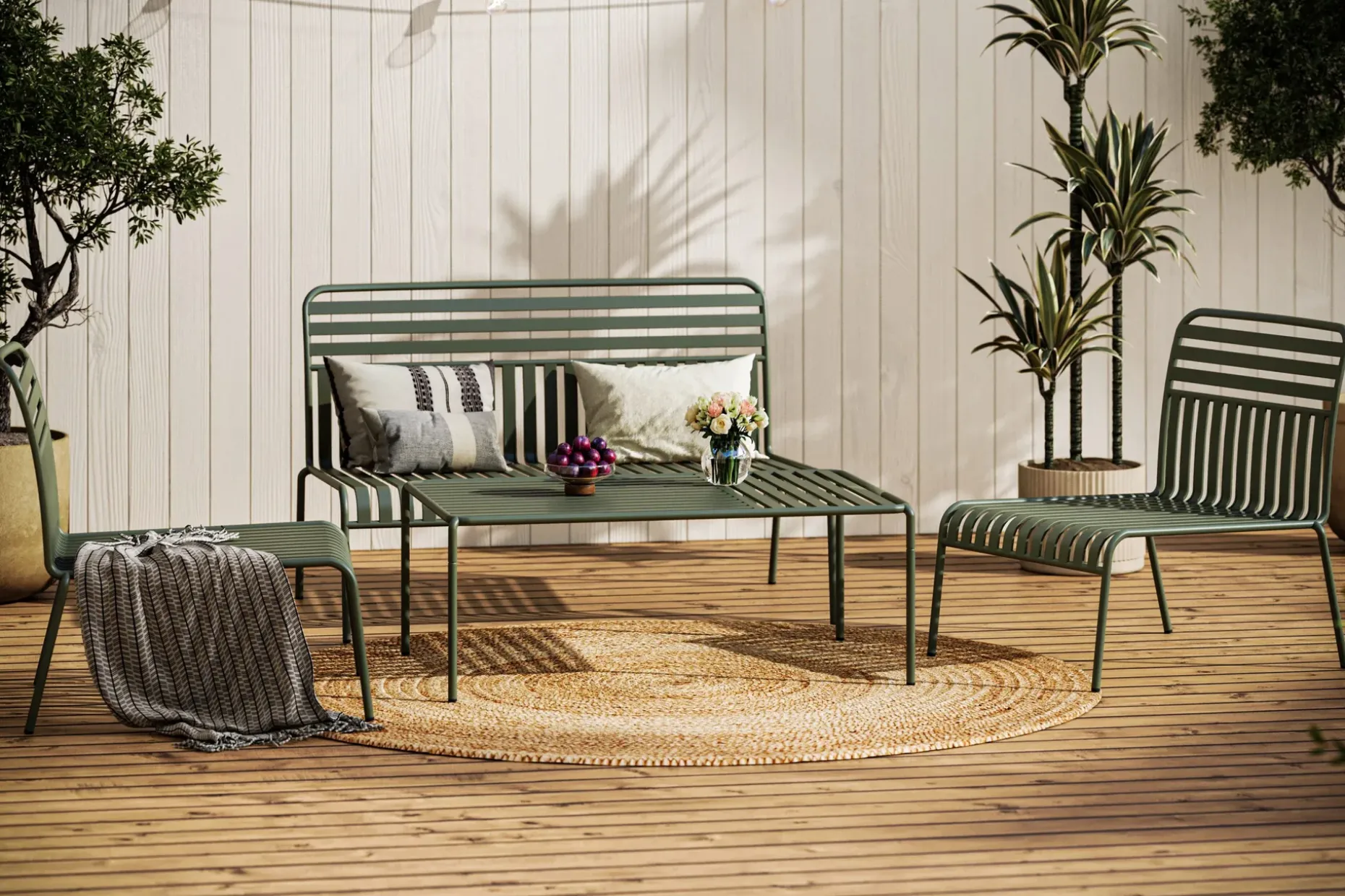Jarva Liten 4-sits Soffgrupp Utomhus i metall