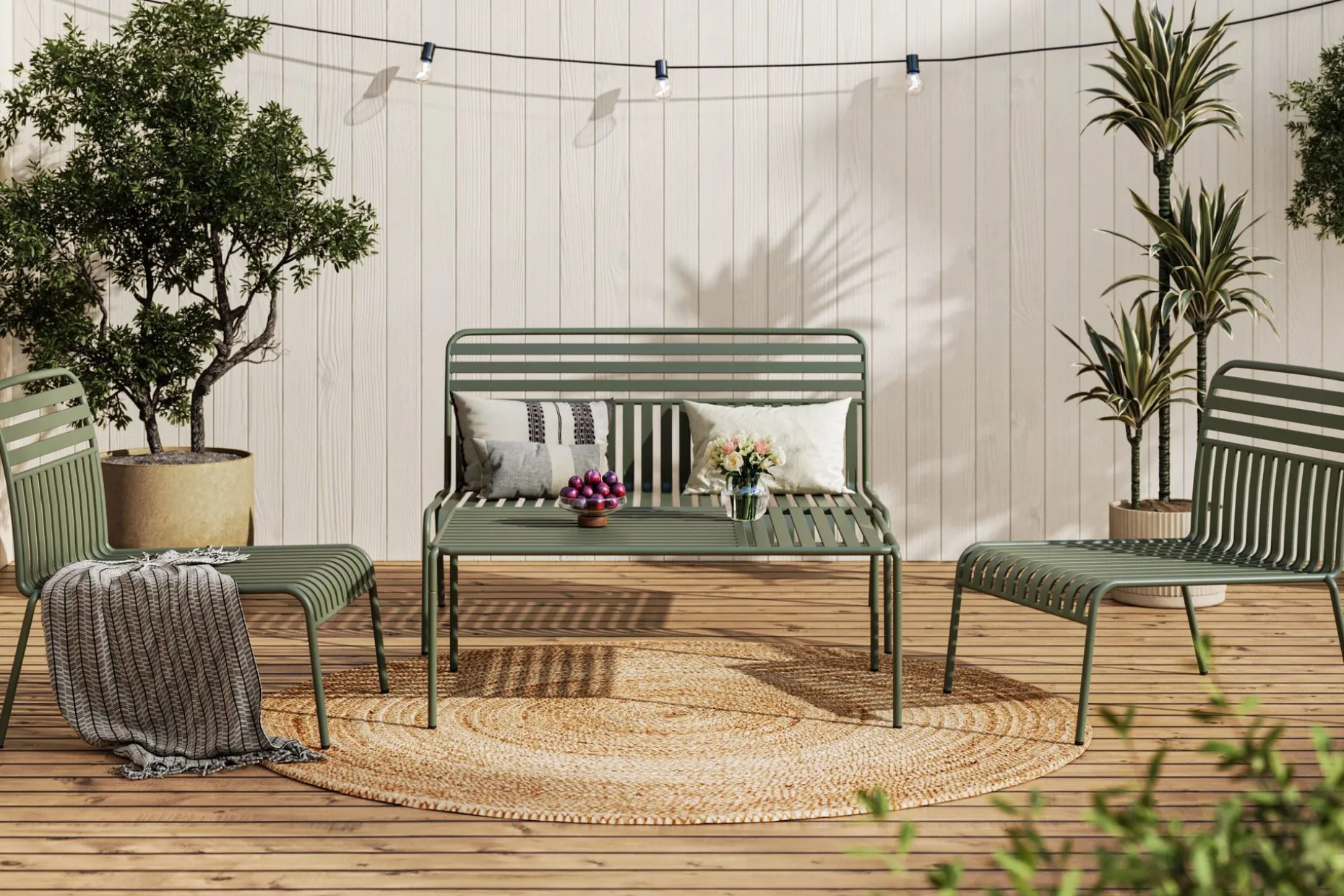 Jarva Liten 4-sits Soffgrupp Utomhus i metall