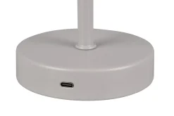 Jeff LED Bordslampa grå uppladdningsbar