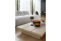 Jeff LED Bordslampa mattsvart uppladdningsbar