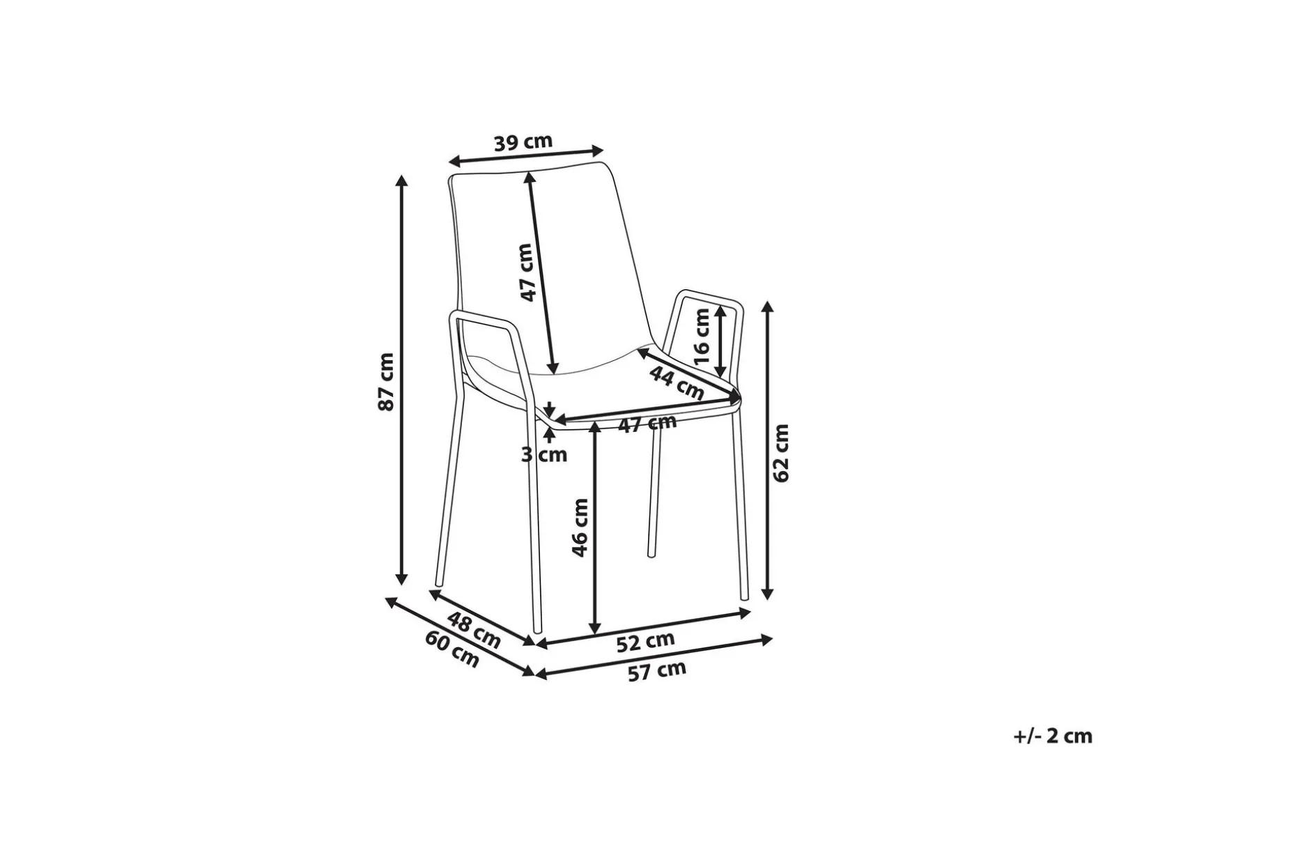 Jeffsy Matstol 2-pack