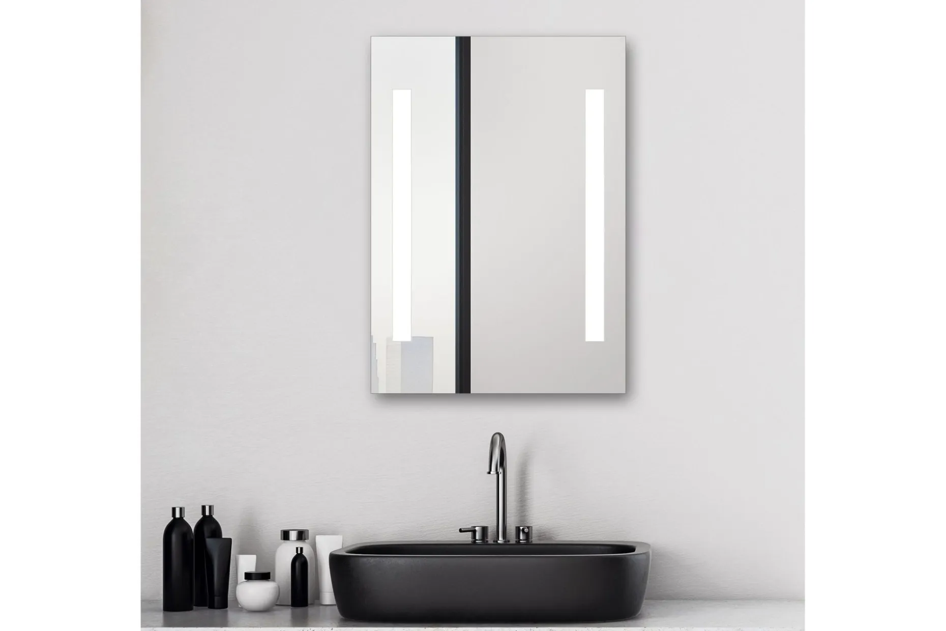 Jordberga Badrumsspegel 70 cm LED-belysning