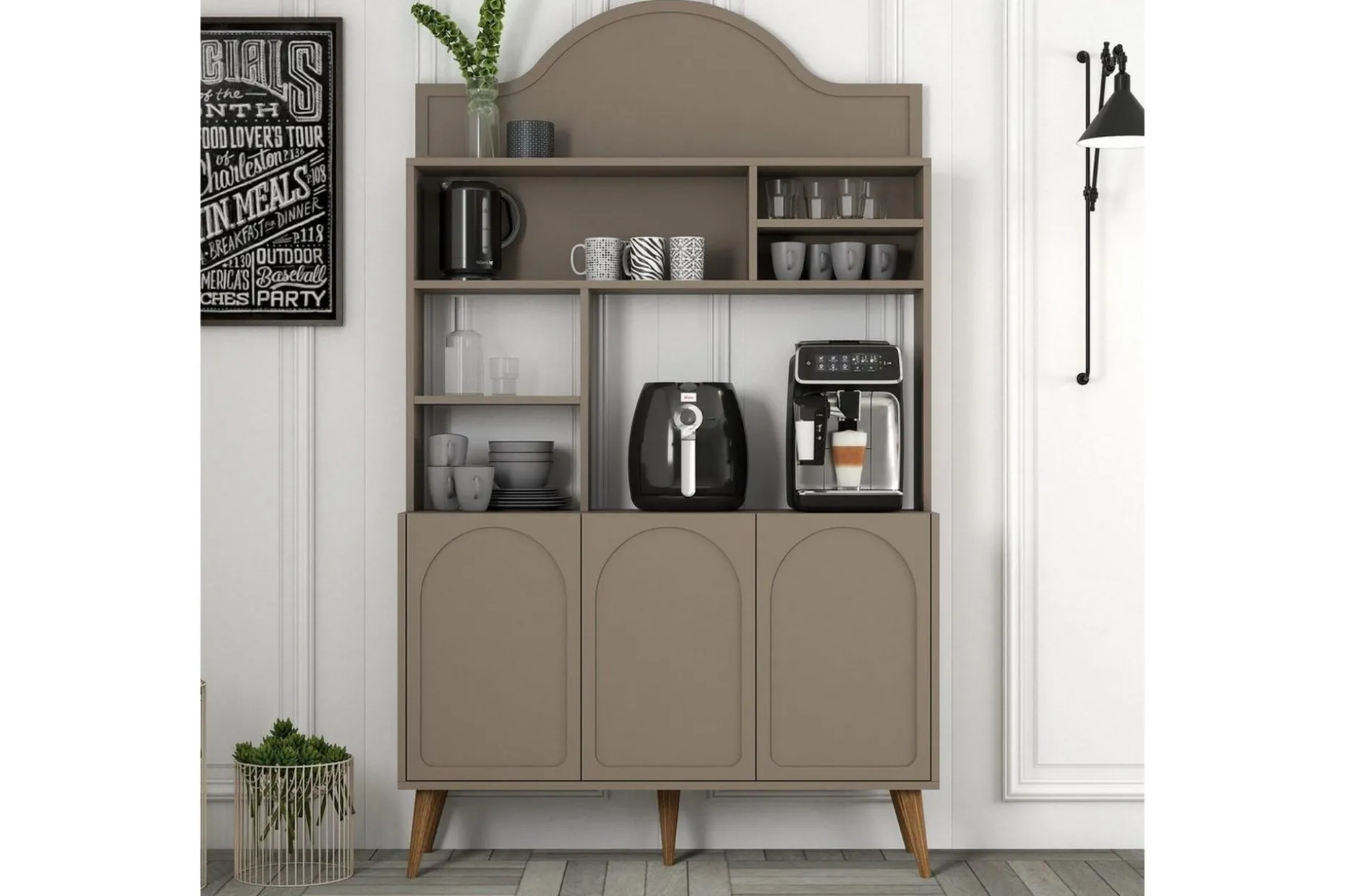 Kaffebarskåp Hazim Tre Atlas / Valnöt