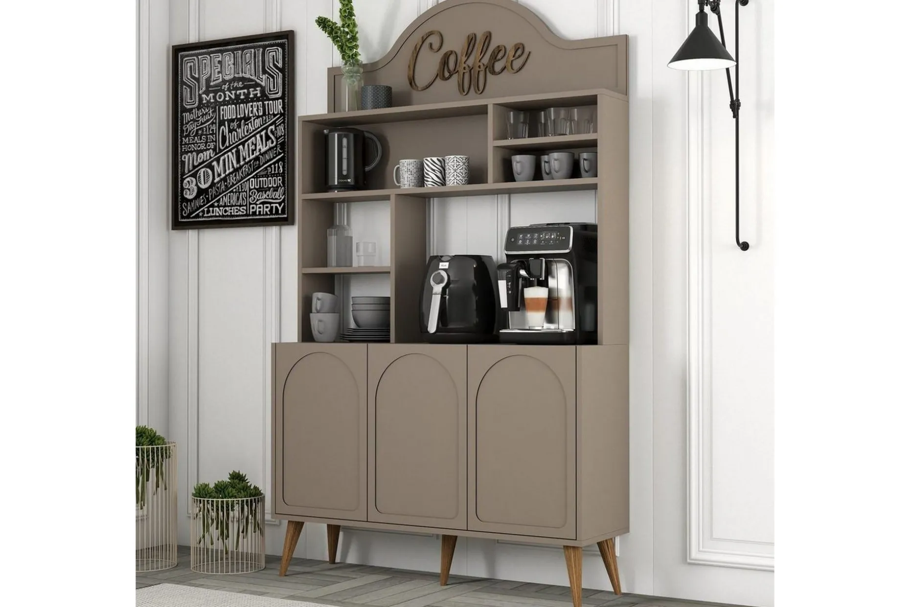 Kaffebarskåp Hazim Tre Atlas / Valnöt