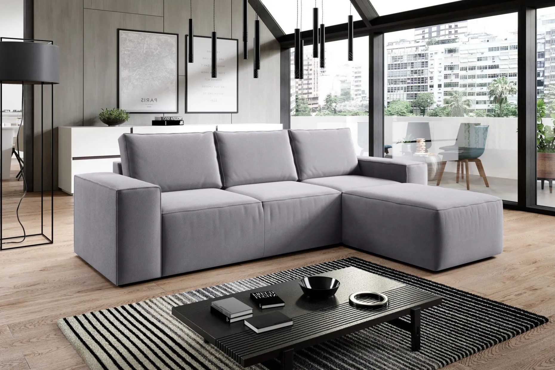 Kamli Bäddsoffa m. Divan med Förvaring