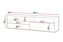 Kanon Tv-bänk 140 cm