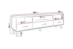 Kardos TV-bänk 180 cm