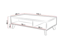 Kardos TV-bänk 110 cm