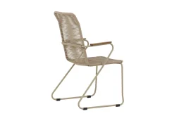 Karmstolar utomhus (med armstöd) Venture Home Bois Diningchair - Beige / Beige Rope FSC Mix Beige