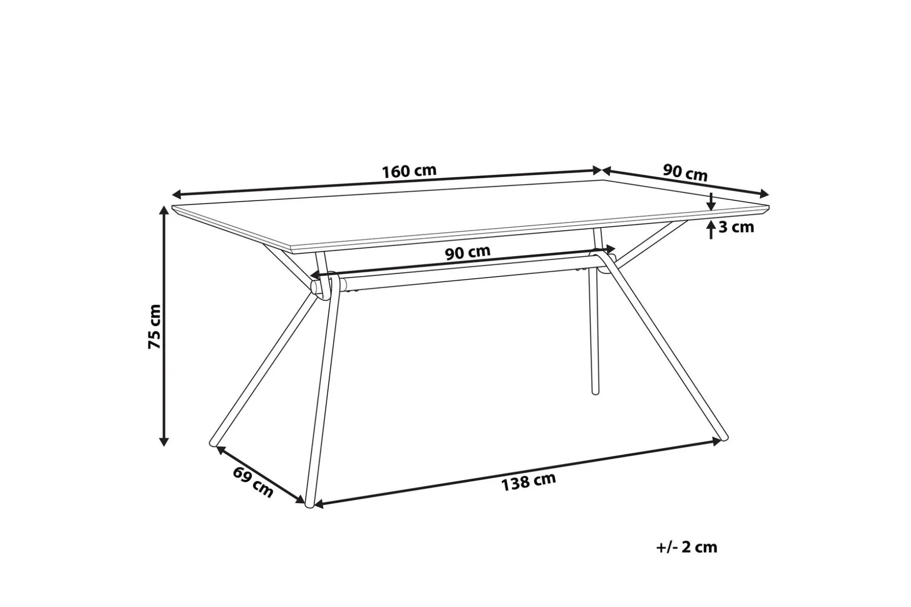 Katham Matbord 160 cm