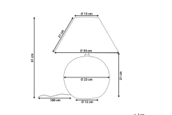 Kinalada Bordslampa 41 cm E27