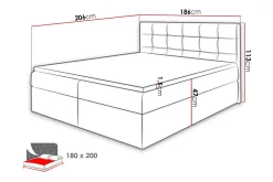 Kintore Kontinentalsäng 180x200 cm