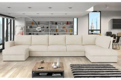 Kintore 6-sits Hörnbäddsoffa White