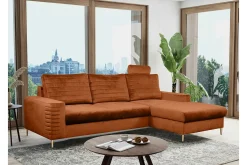 Kintore 3-sits Hörnbäddsoffa Orange