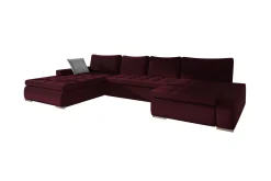 Kintore 4-sits Hörnbäddsoffa Wine red