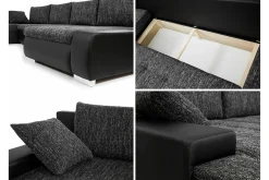 Kintore 4-sits Hörnbäddsoffa Wine red