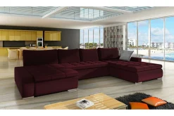 Kintore 4-sits Hörnbäddsoffa Wine red