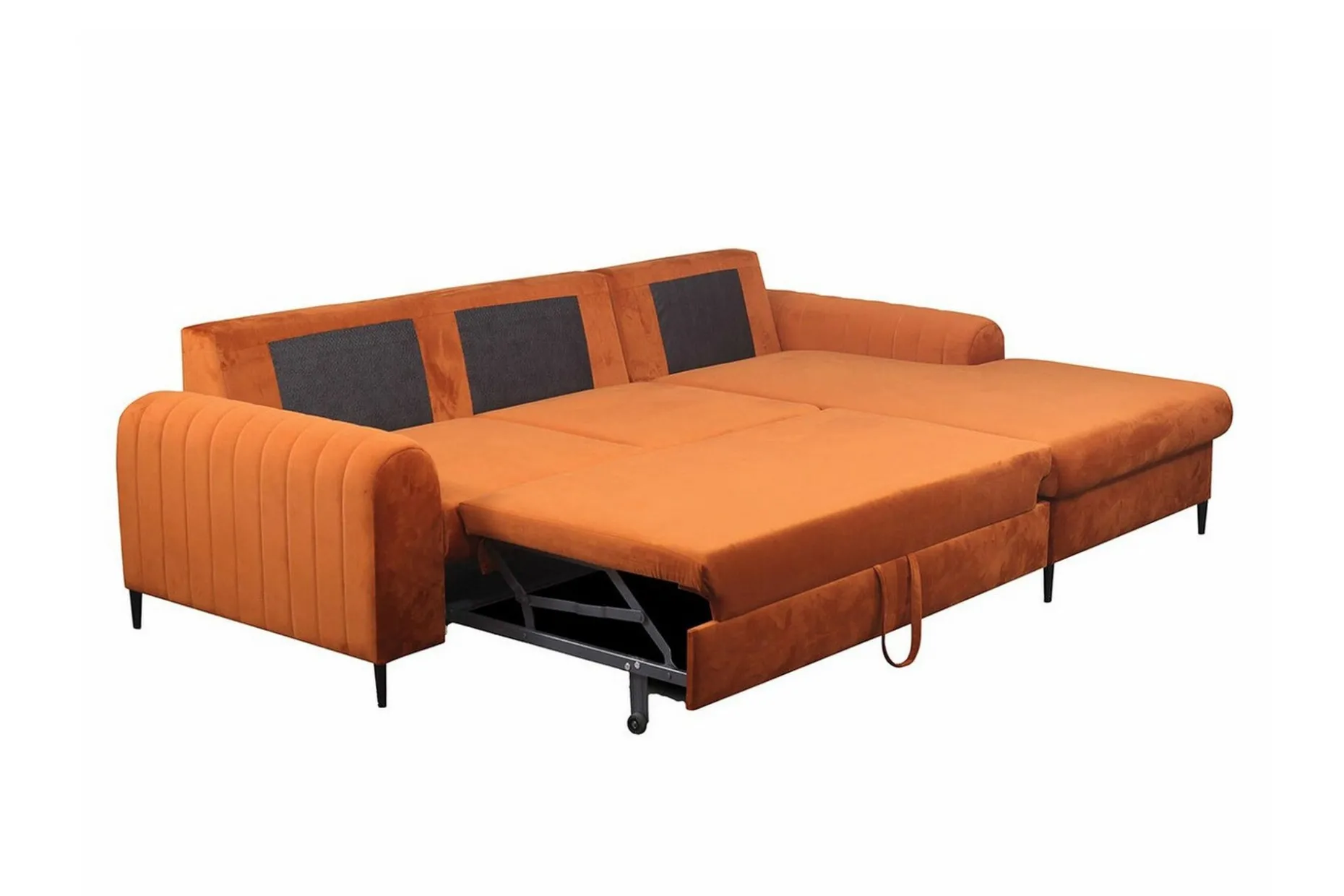 Kintore 3-sits Hörnbäddsoffa Orange