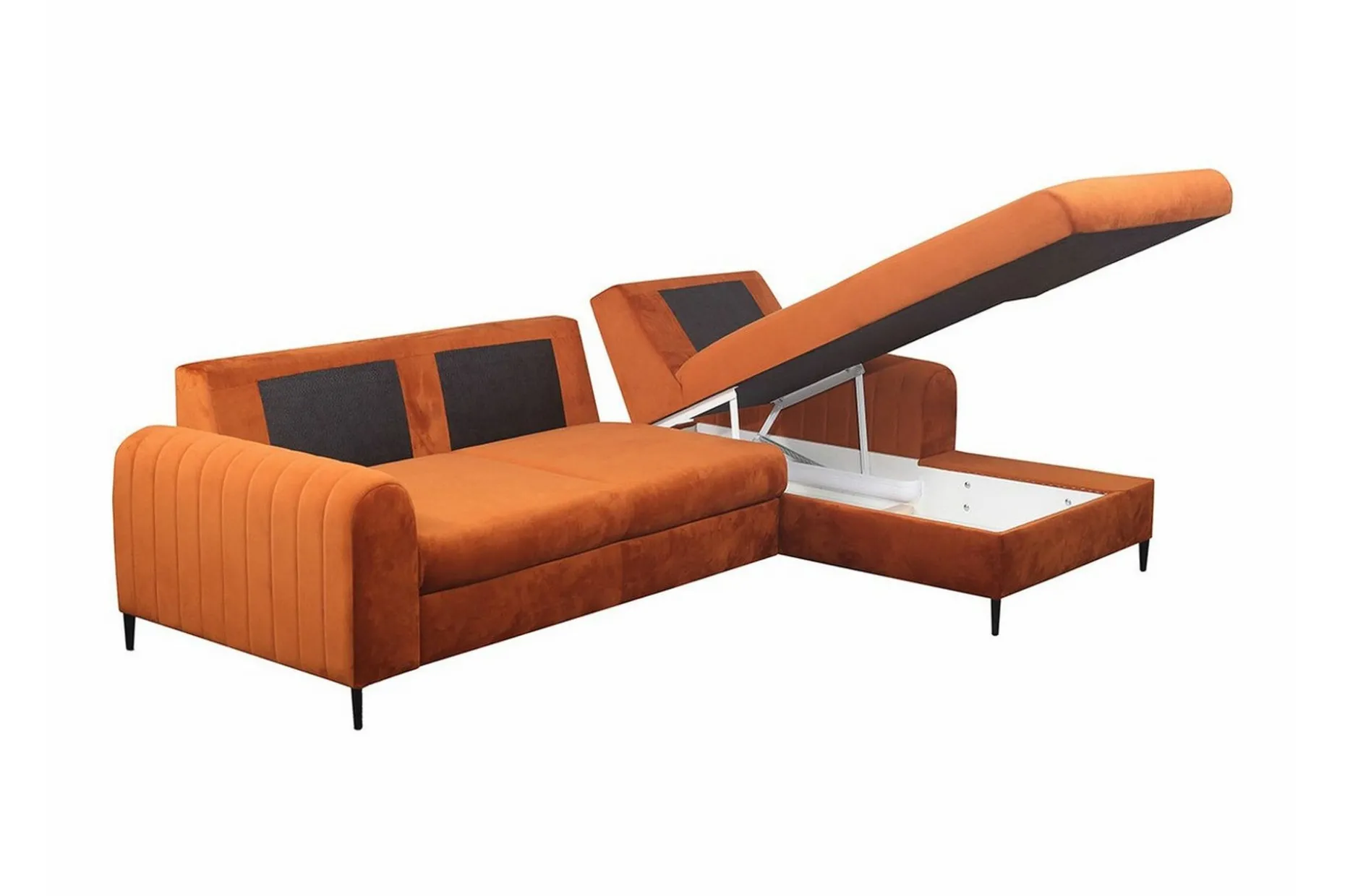 Kintore 3-sits Hörnbäddsoffa Orange