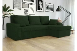 Kintore 3-sits Hörnbäddsoffa Dark green