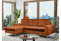 Kintore 3-sits Hörnbäddsoffa Dark Orange