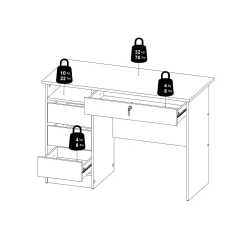 Klintberg Skrivbord 109x48x76 cm