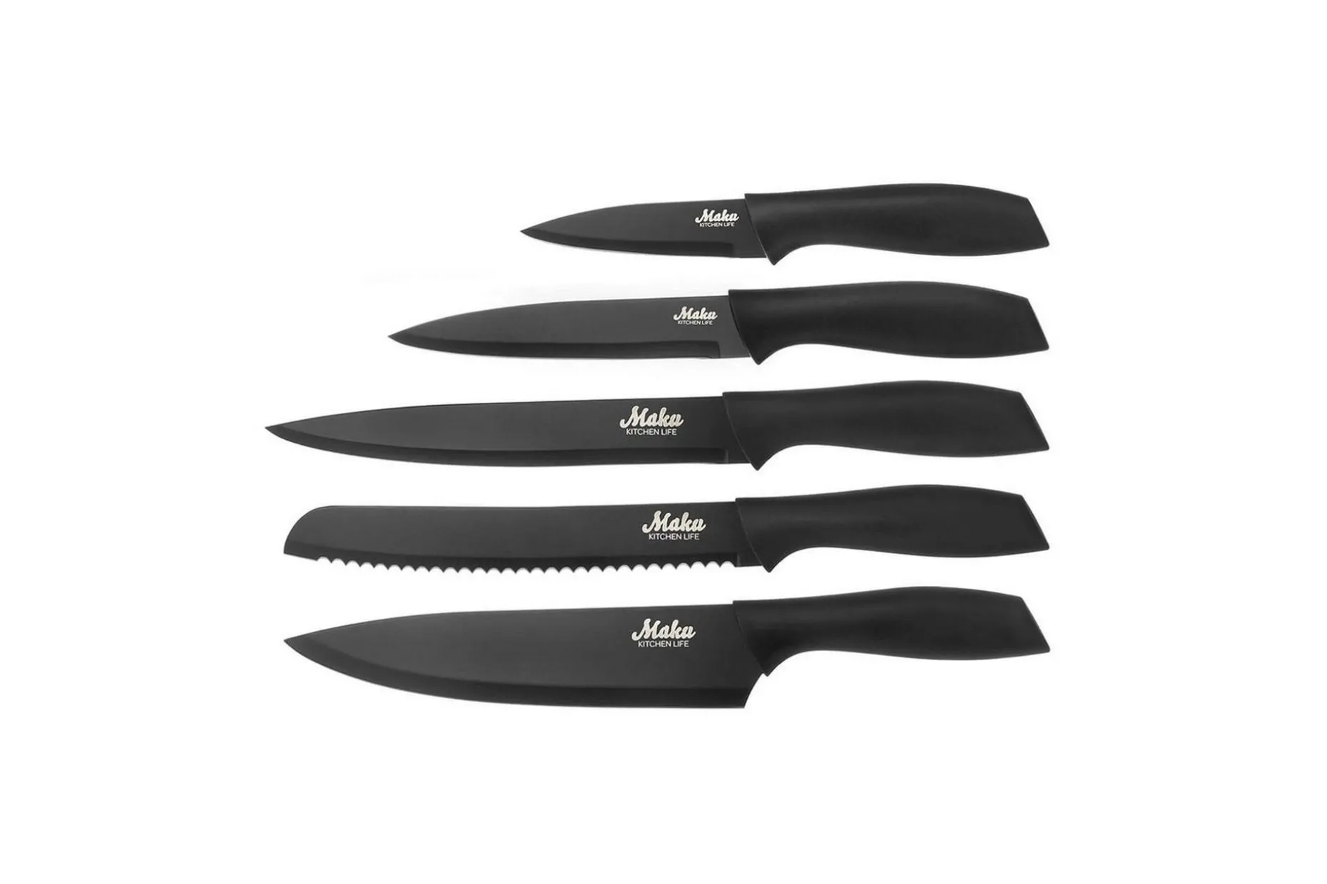 Knivset Maku 5 Delar Svart