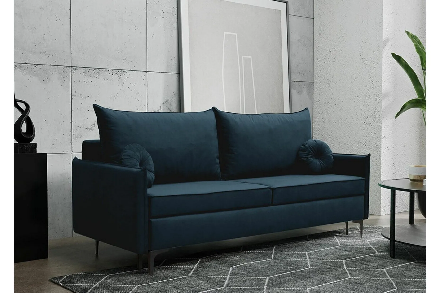 Knocklong 2-sits Bäddsoffa Dark blue