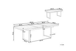 Koaldal Matbord Utomhus 90x180 cm