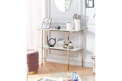 Konsolbord Calvert Vitt, guld