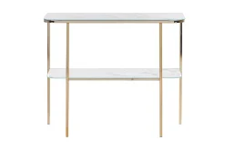 Konsolbord Calvert Vitt, guld