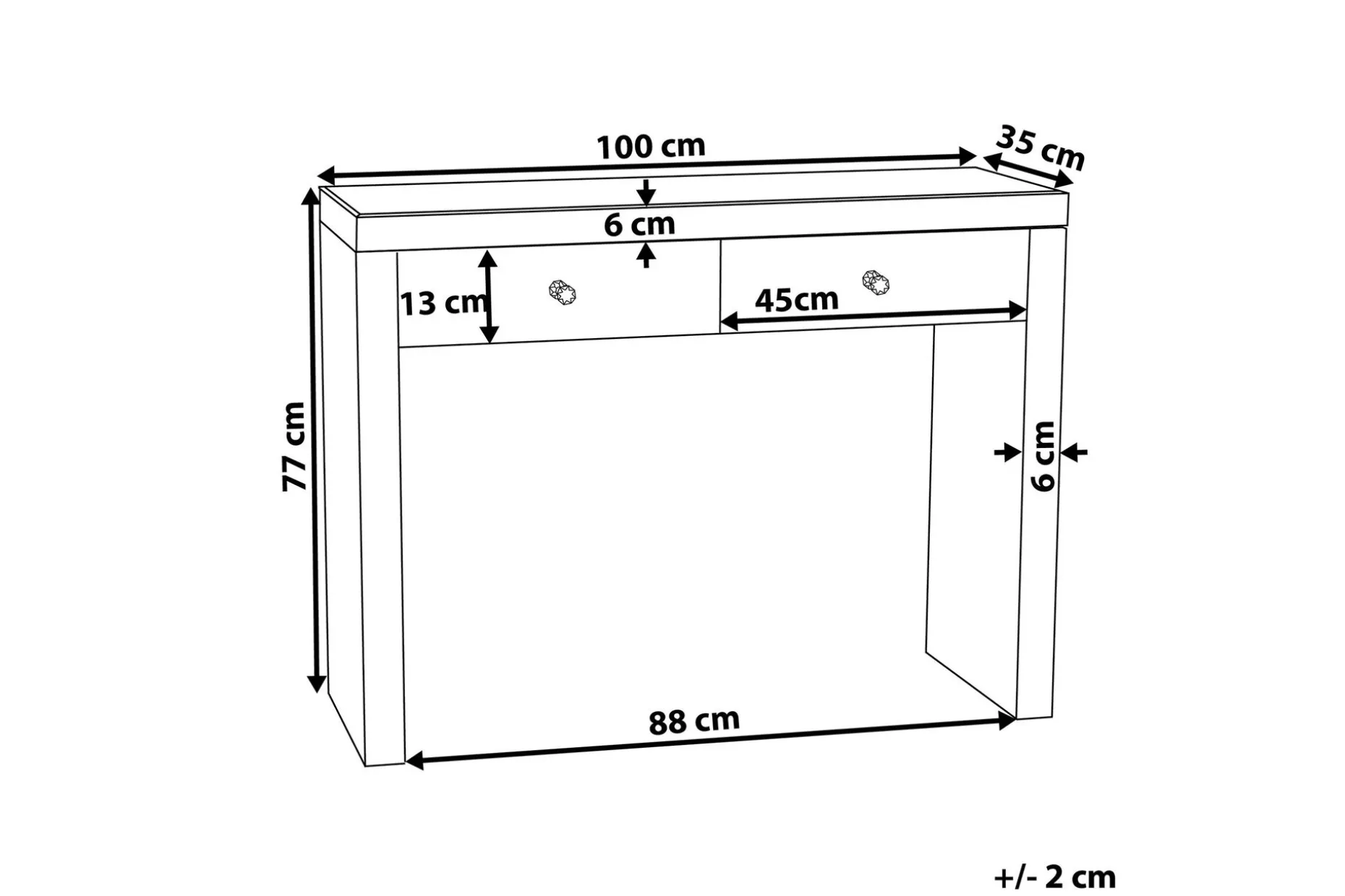 Konsolbord Marle 100 cm