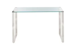 Konsolbord Tilon Silver, Transparent