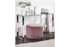 Konsolbord Tilon Silver, Transparent