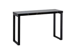 Konsolbord Wohnling 120 cm modern konsol med metallben Svart