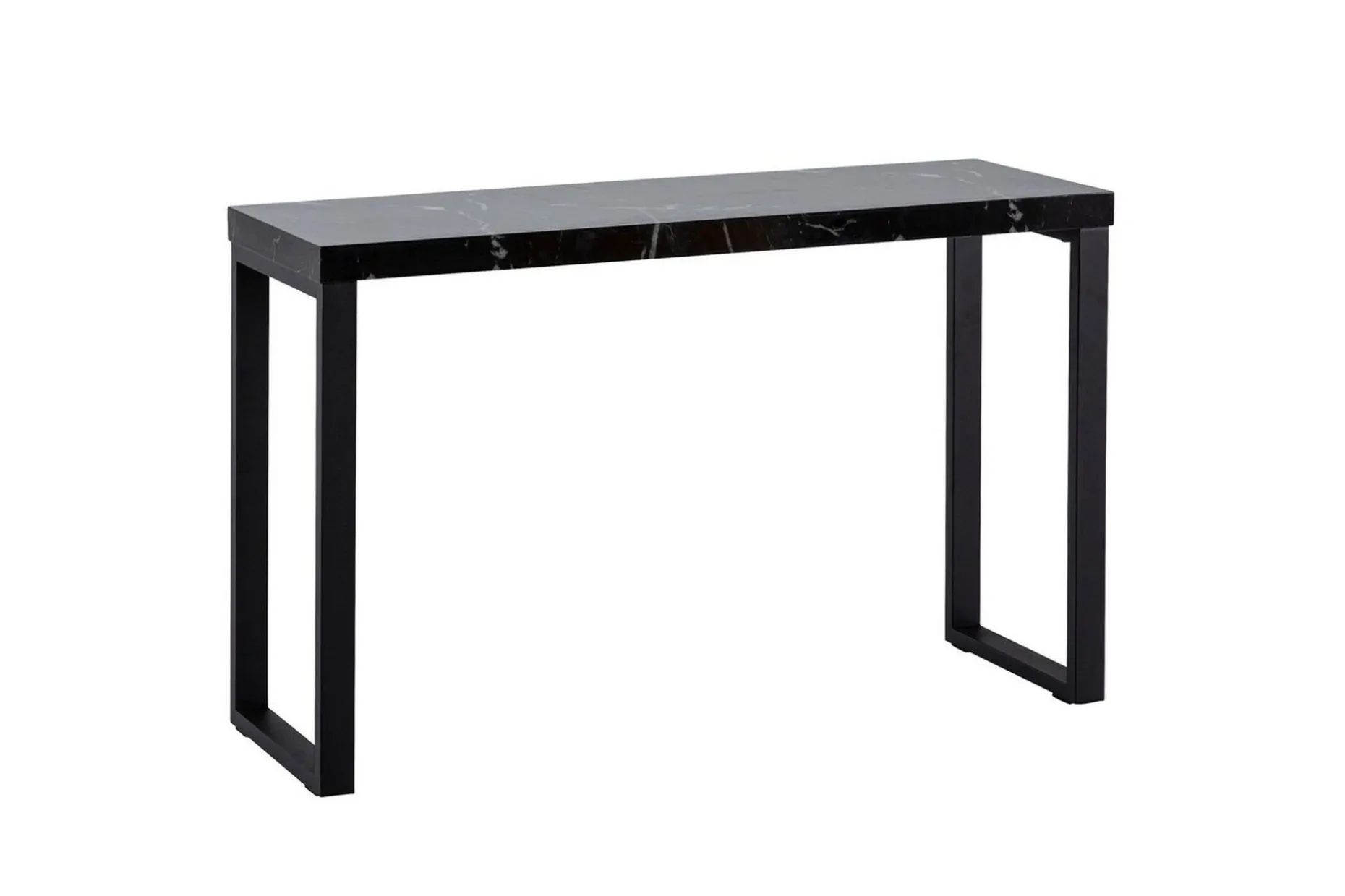 Konsolbord Wohnling 120 cm modern konsol med metallben Svart