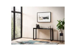 Konsolbord Wohnling 120 cm modern konsol med metallben Svart