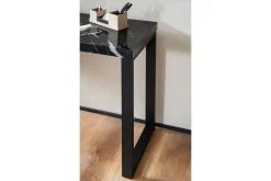 Konsolbord Wohnling 120 cm modern konsol med metallben Svart