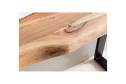 Konsolbord Wohnling Gaya massivt trä lantlig stil med träd kant