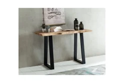 Konsolbord Wohnling Gaya massivt trä lantlig stil med träd kant