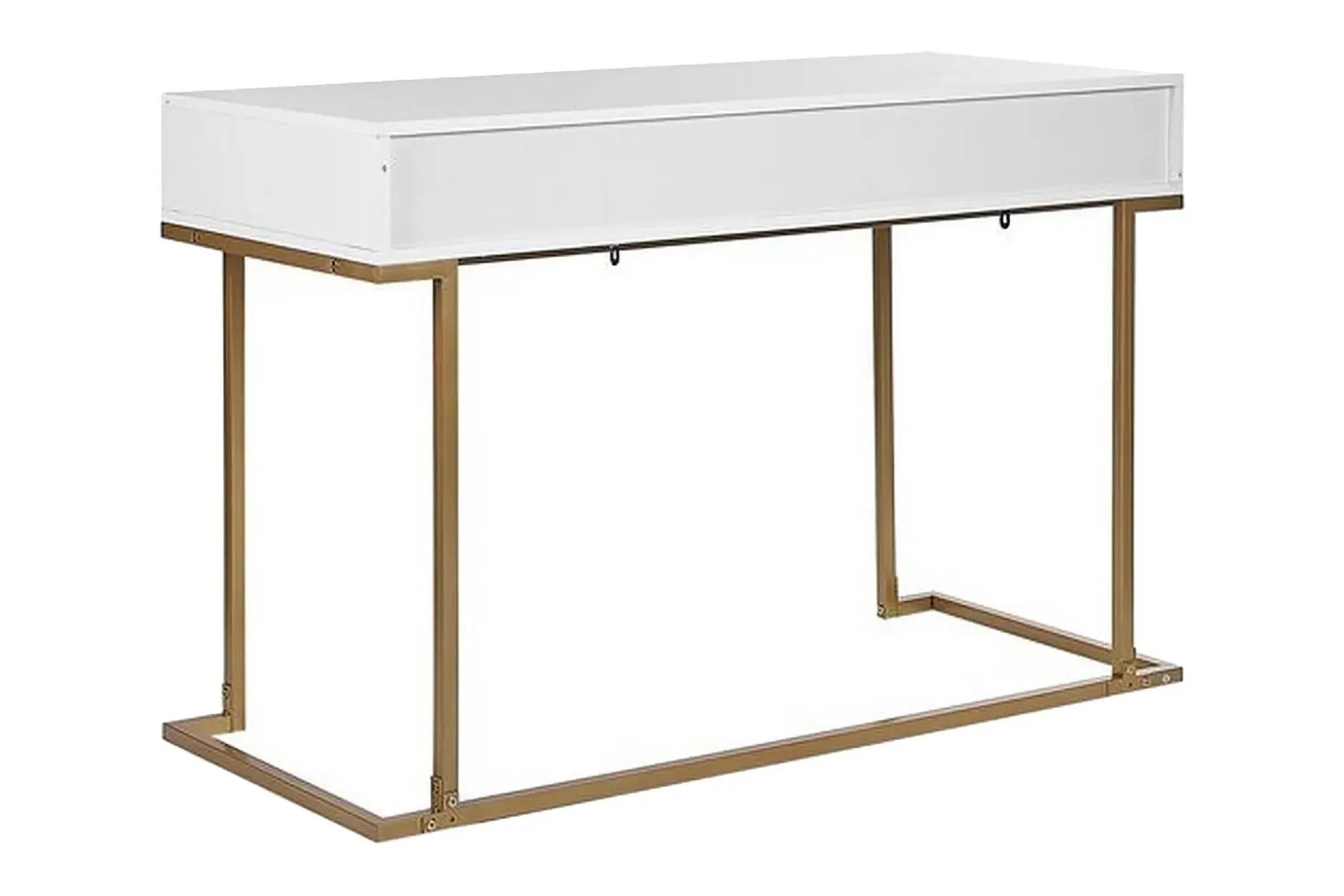 Konsolbord/skrivbord vit/guld WESTPORT