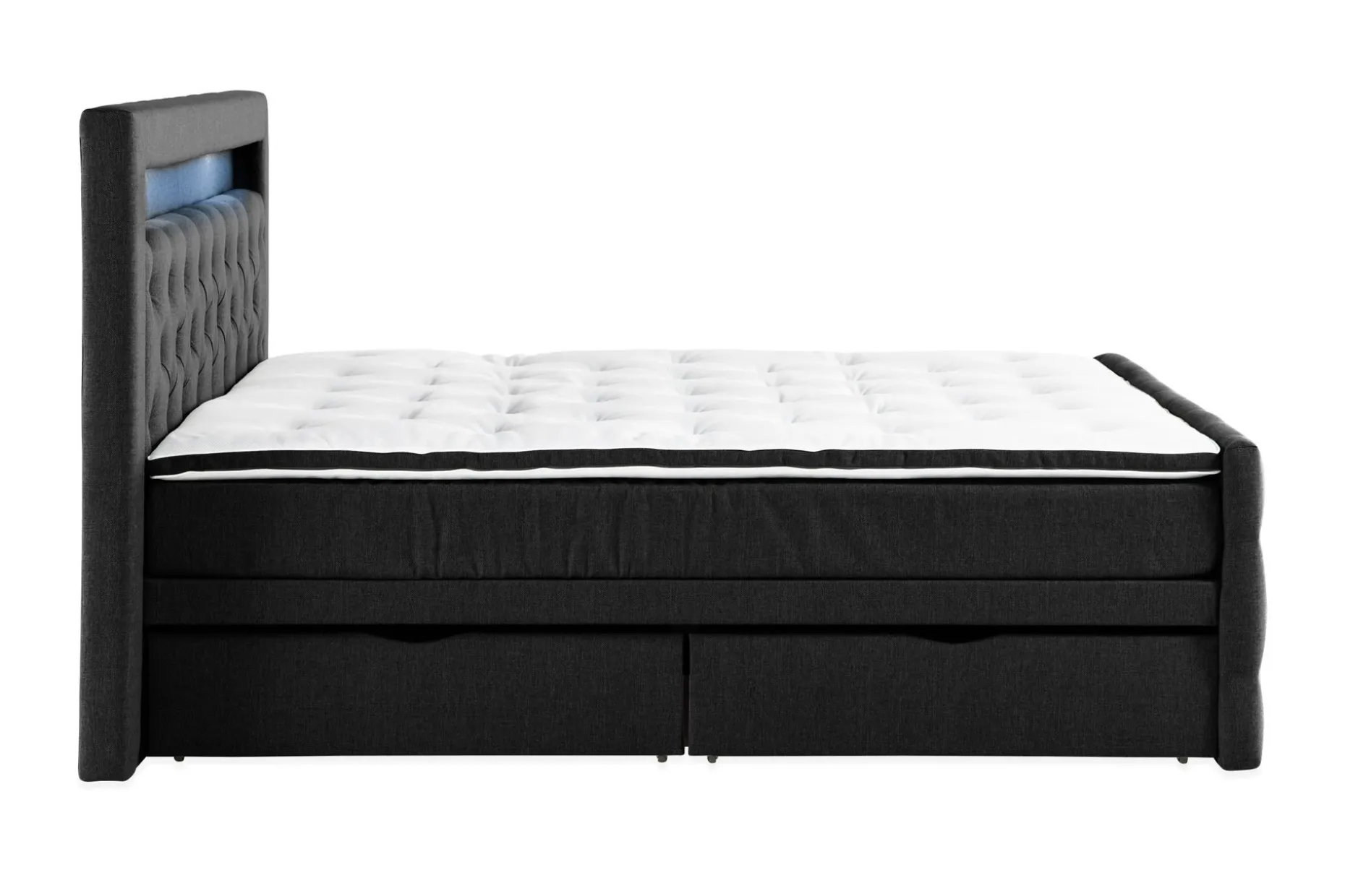 Kontinentalsäng Cloud47 Francisco Sängpaket Black Lådor