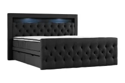 Kontinentalsäng Cloud47 Francisco Sängpaket Black Lådor