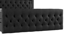 Kontinentalsäng Cloud47 Francisco Sängpaket Black Lådor