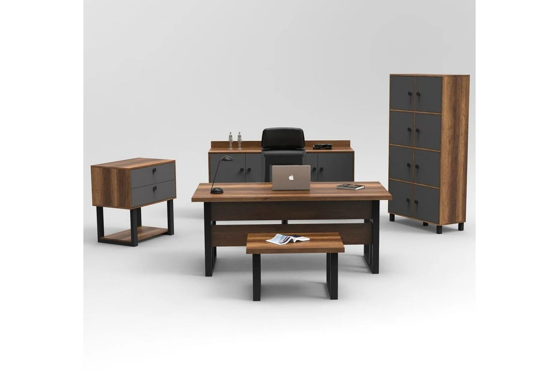 Kontorsmöbelset Mono 11 Barock / Antracit