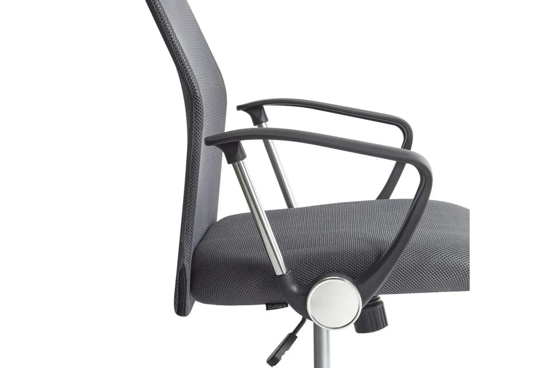 Kontorsstol Design Grå/svart/silver